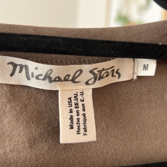 Michael Stars Short Sleeve Ruched T-shirt Dress - Picture 5 of 5